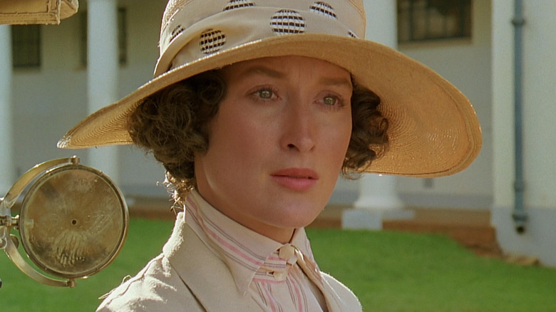 Karen Blixen (Meryl Streep) looks yonder in Out of Africa