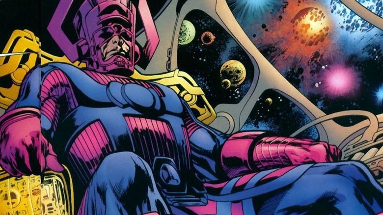 Galactus traveling the cosmos in Marvel Comics