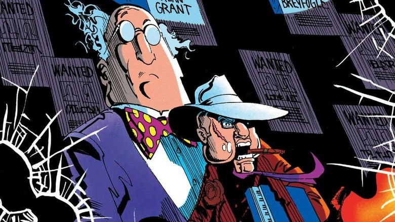 The Ventriloquist Arnold Wesker holding Scarface