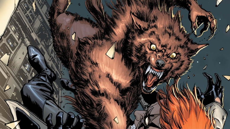 Wolfsbane attacking Shatterstar in an X-Factor comic cover