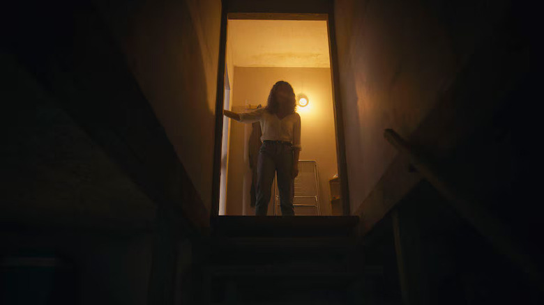 Georgina Campbell as Tess, about to make a poor decision, in Barbarian