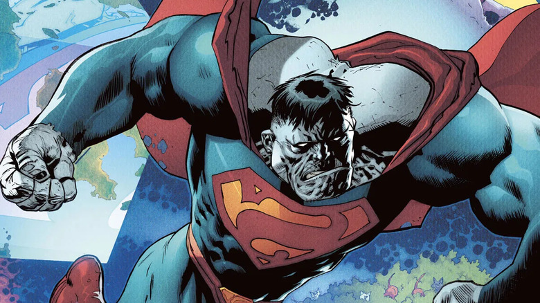 Bizarro flies through the sky