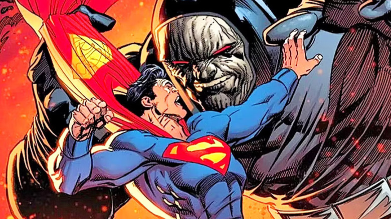 Superman battles Darkseid