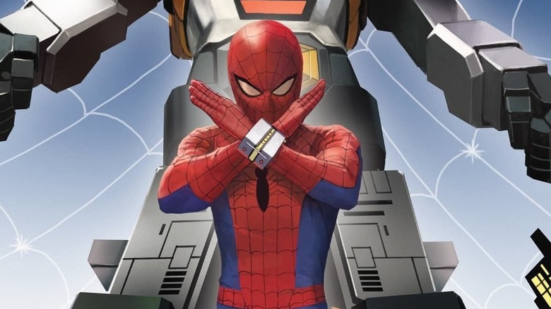 Promotional art of Takuya Yamashiro posing as the Japanese Spider-Man in Marvel's 616