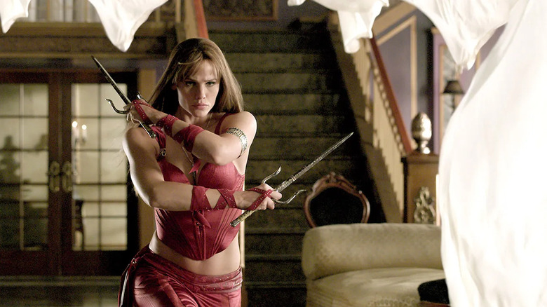 Jennifer Garner as Elektra prepares for battle in Elektra