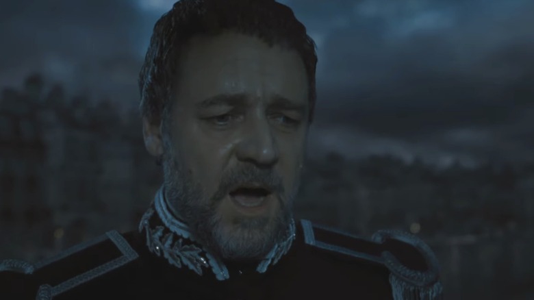 Javert (Russell Crowe) singing in Les Misérables