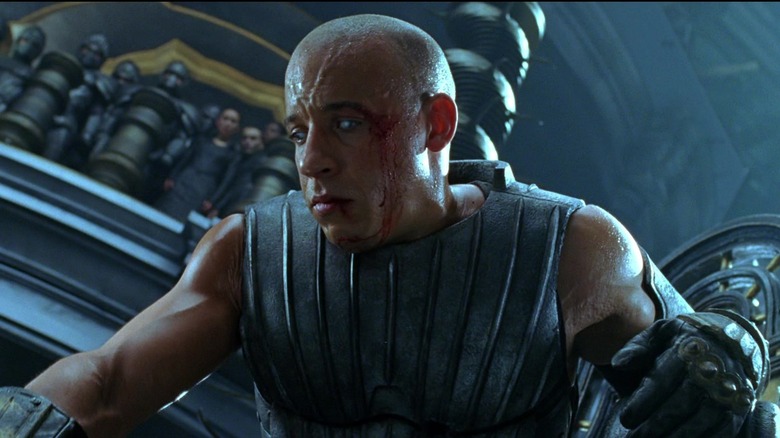 Vin Diesel as Riddick in the Chronicles of Riddick