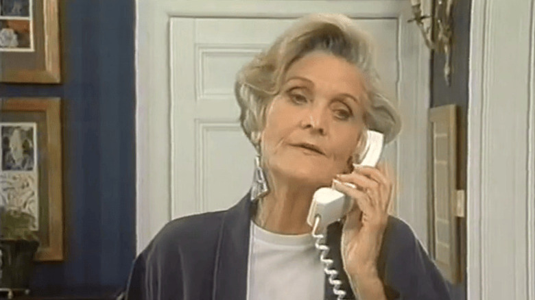 Frances (Sheila Hancock) on phone in The Brighton Belles
