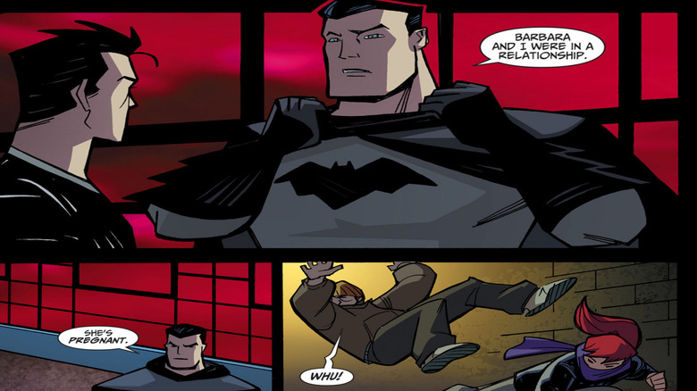 Batman takes off his mask to confess to Dick Grayson