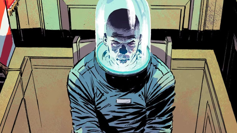 Mr. Freeze sits at the witness stand