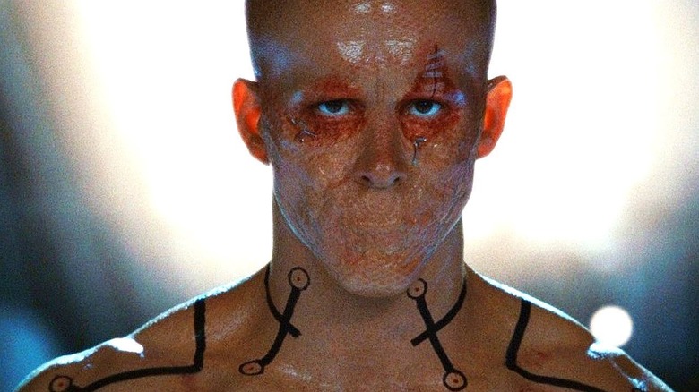 Wade Wilson (Ryan Reynolds) with mouth removed in X-Men Origins: Wolverine