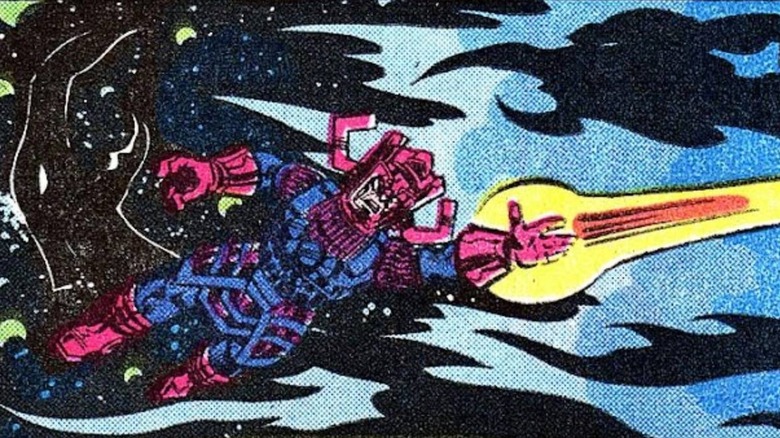 Galactus firing a beam into space in Rom #27
