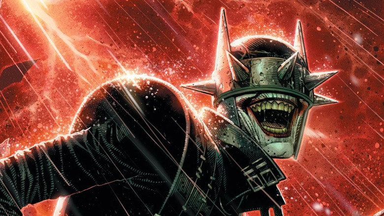 The Batman Who Laughs cackles in the rain
