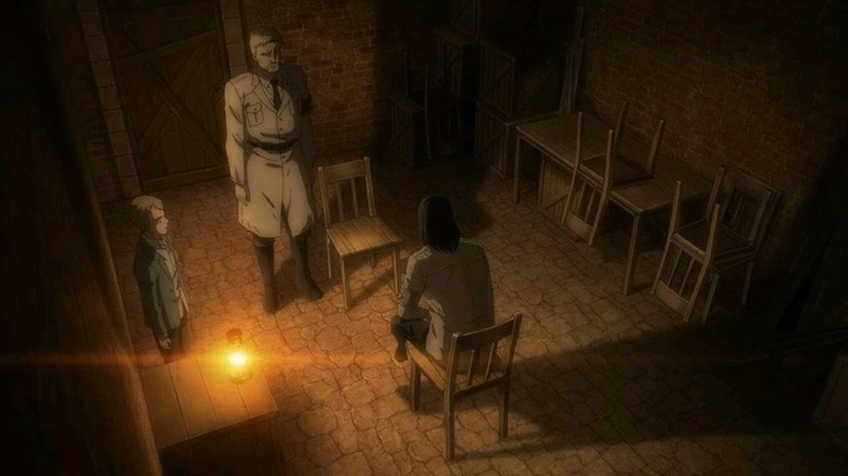 Attack on Titan Eren confronts Reiner