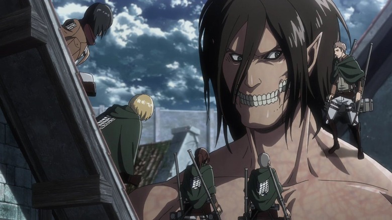 Attack on Titan Scout Regiment coordinates with Eren
