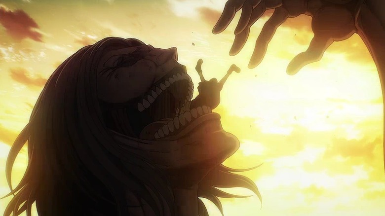 Attack on Titan Woman is devoured