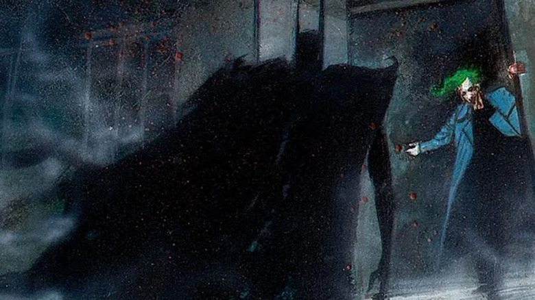 Batman approaches Joker