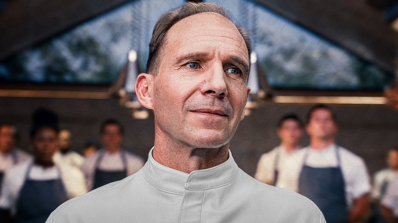 Ralph Fiennes chef's whites