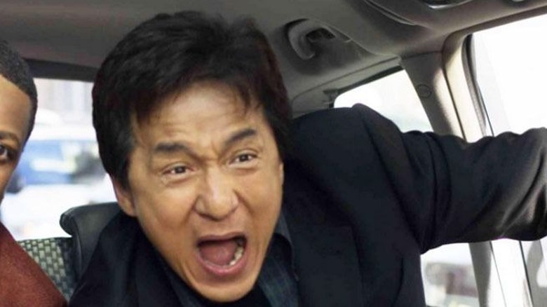 Jackie Chan yelling