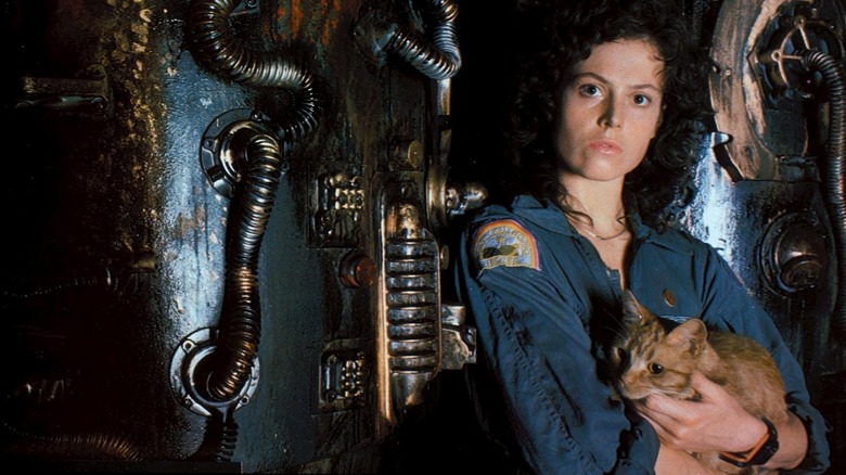 Ripley with cat