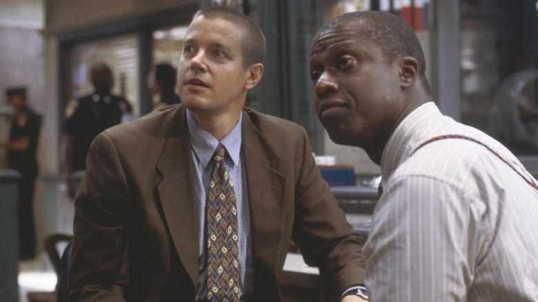 Andre Braugher and Kyle Secor in Homicide