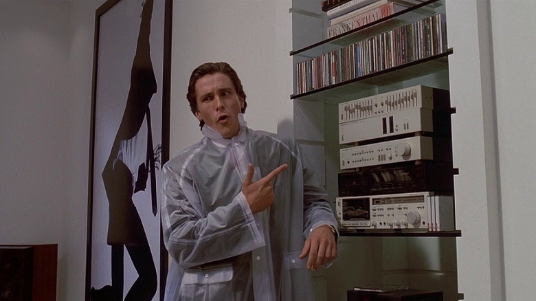Patrick Batemen shows off his sound system, declaring his love for Huey and the News
