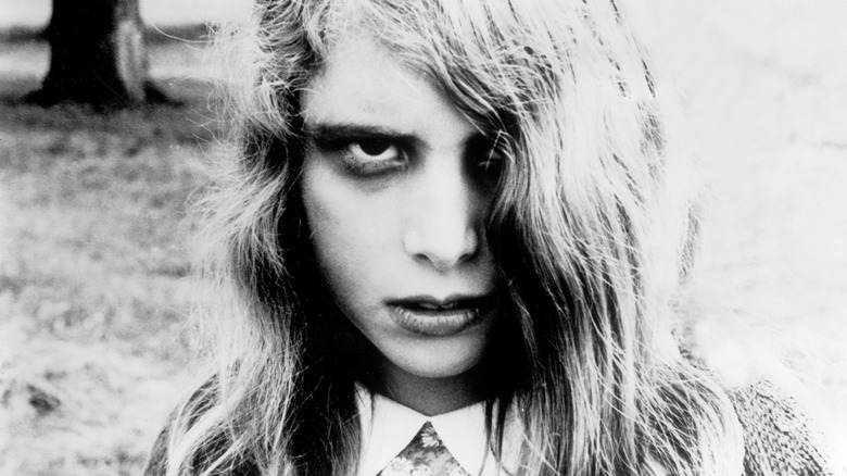A zombie woman from Night of the Living Dead