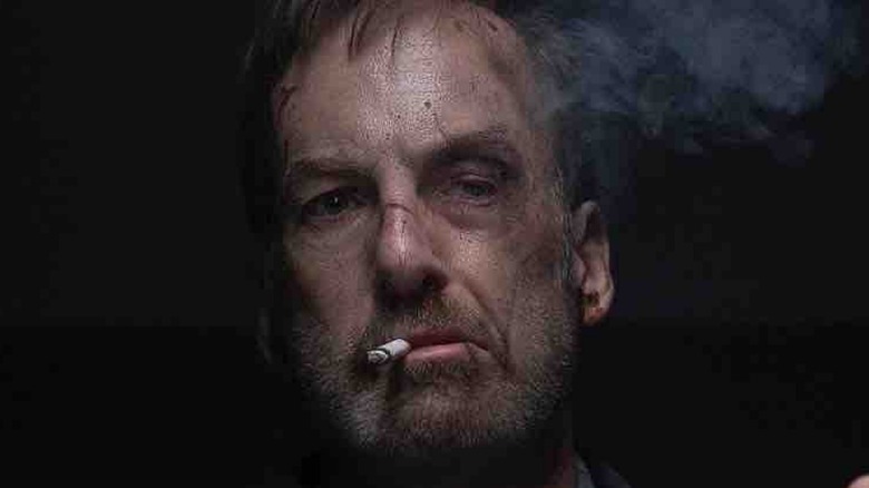 Bob Odenkirk smoking in Nobody