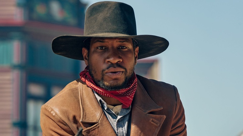 Jonathan Majors in "The Harder They Fall"