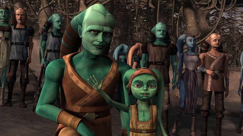 Numa and Twi'leks wave