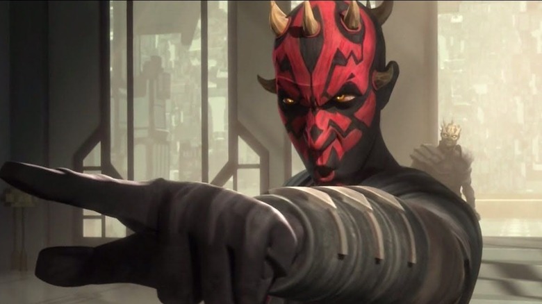 Maul challenging Pre Vizsla