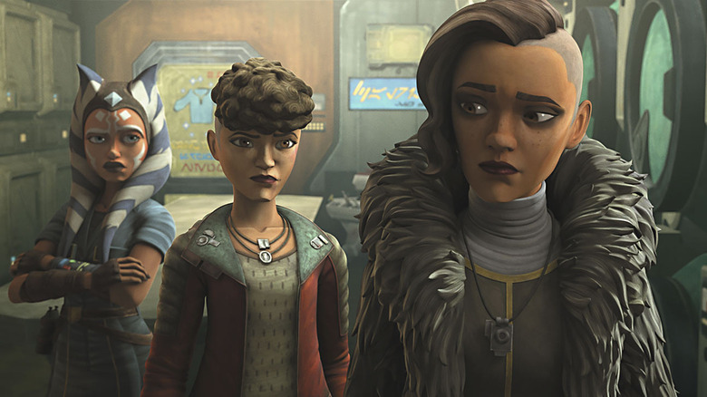 Ahsoka, Trace, and Rafa on level 1313