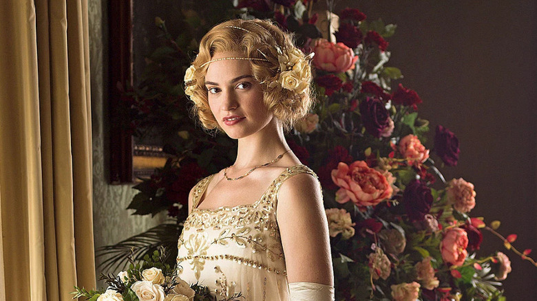 Lily James as Lady Rose MacClare from "Downton Abbey"