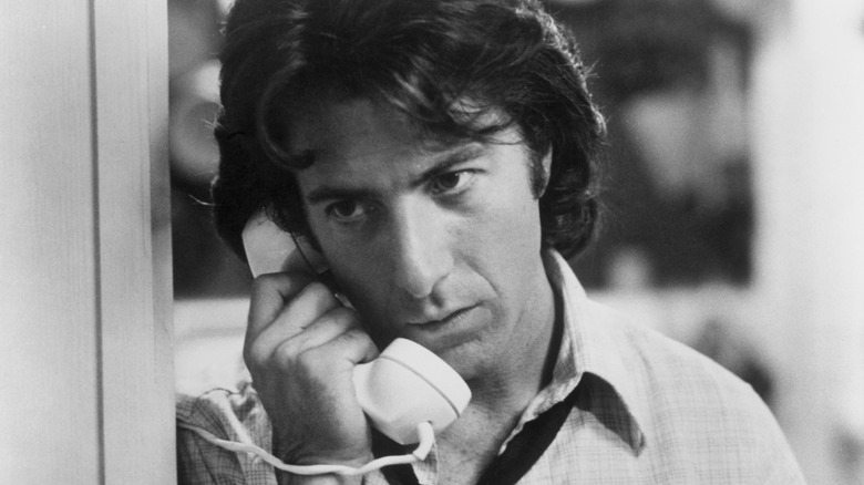 Dustin Hoffman on the phone