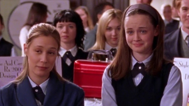 Liza Weil and Alexis Bledel smirking
