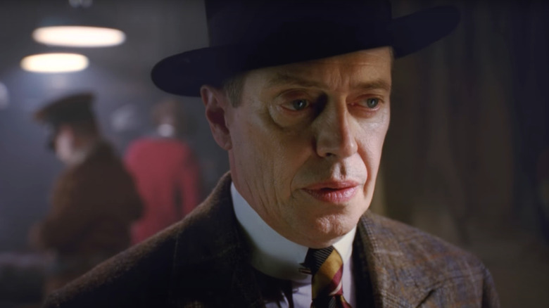 Nucky Thompson looking intense on Boardwalk Empire