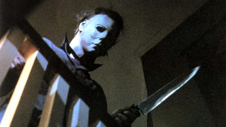 Michael Myers on the stairs