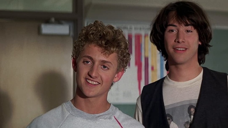 Alex Winter and Keanu Reeves smiling