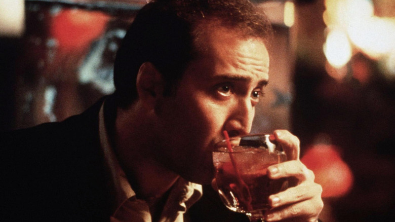 Nicolas Cage drinking Leaving Las Vegas