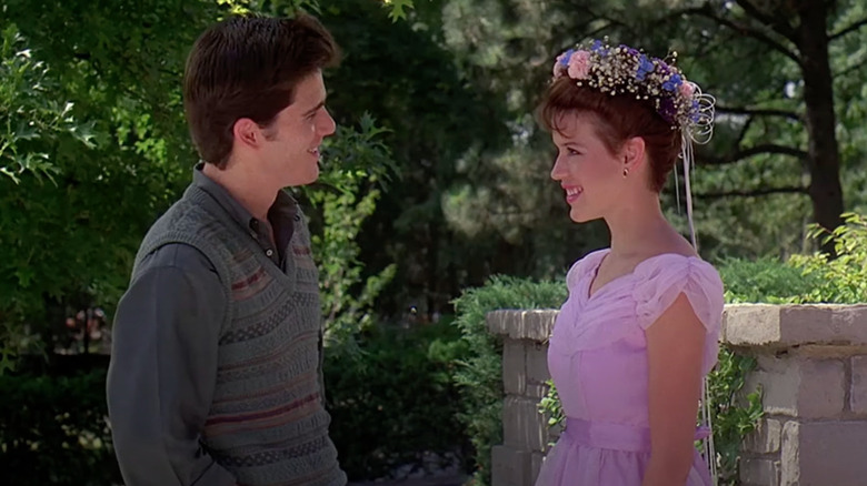 Jake staring at Sam Sixteen Candles