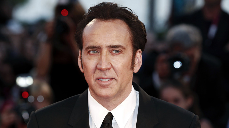 Nicolas Cage in a suit