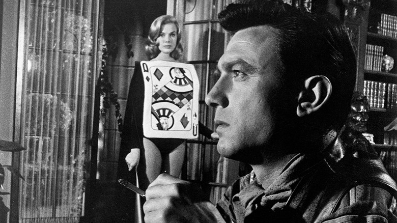 Raymond Shaw staring