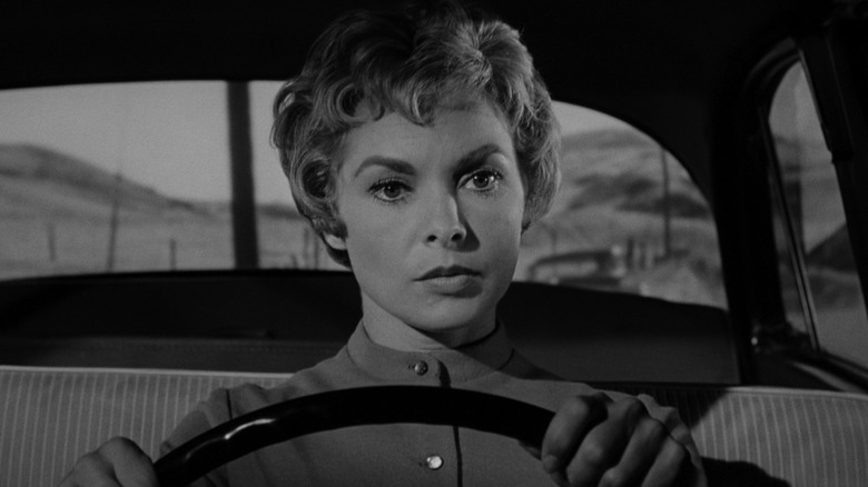 Janet Leigh driving car in Psycho
