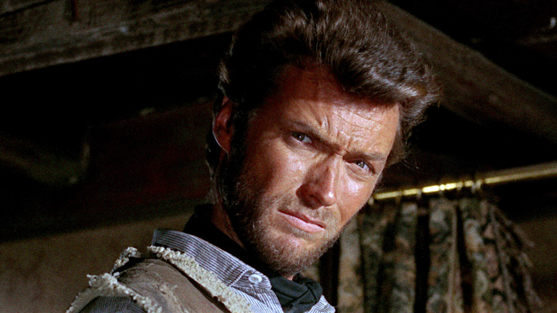 Clint Eastwood glaring