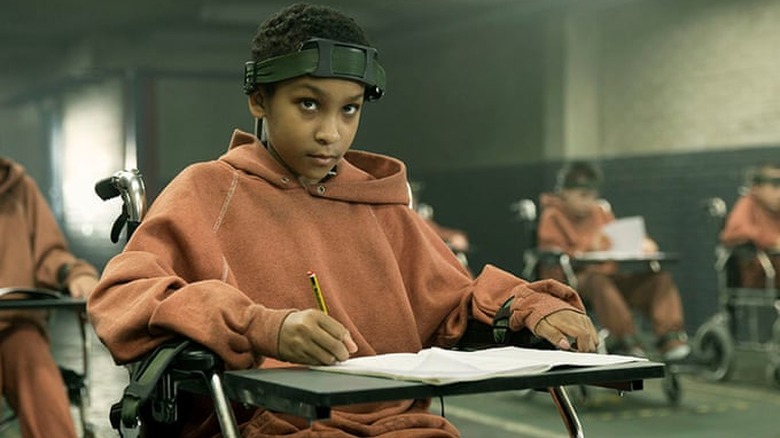 Girl in class