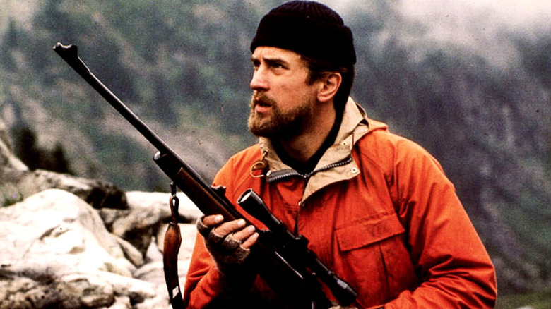 The Deer Hunter Robert De Niro in woods