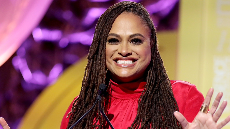 DuVernay speaking at an awards ceremony