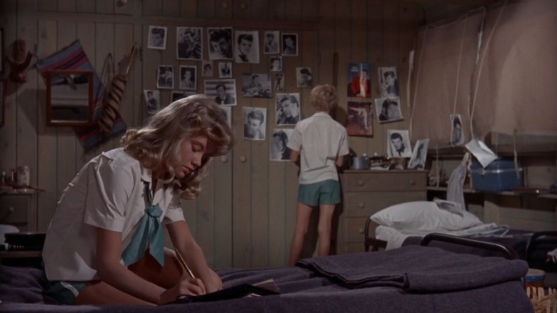 Susan and Sharon in their camp bedroom