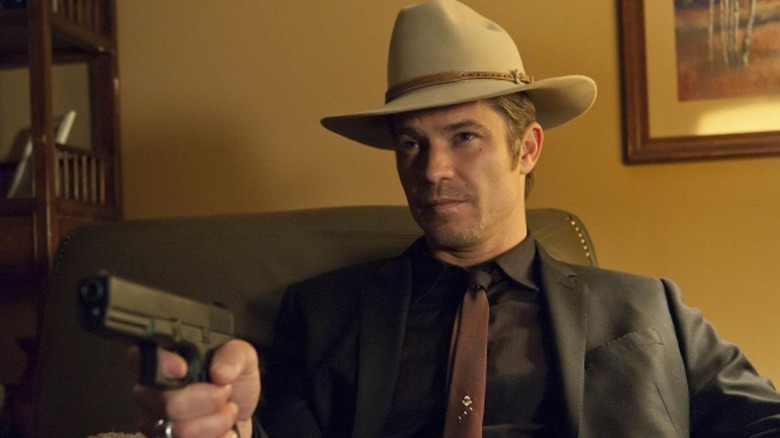 Timothy Olyphant as Raylan Givens in Justified
