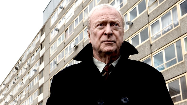 Michael Caine black overcoat